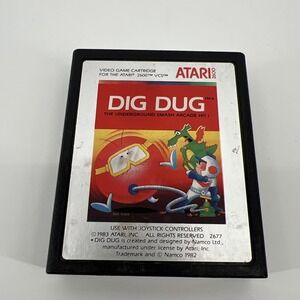 Dig Dug (Atari 2600, 1983) Atari Game Cartridge